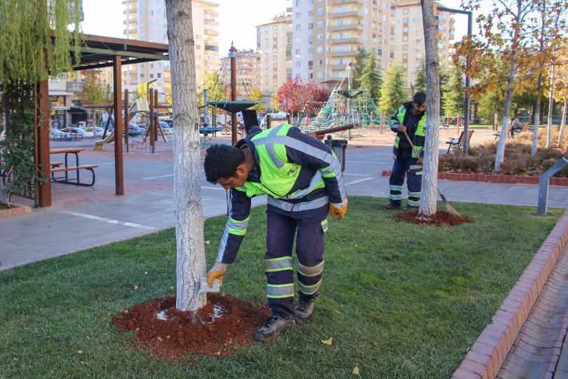 Şehitkamil'deki Parklarda Bahar Hazırlığı Başladı