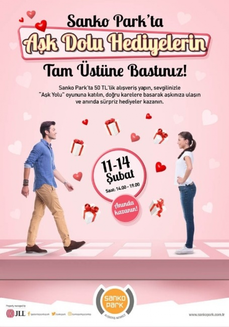 Sanko Park’ta aşk yolu oyunu