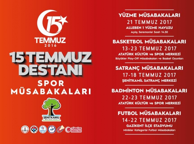 15 Temmuz Destanı Sportif Etkinliklerle Hatırlanacak