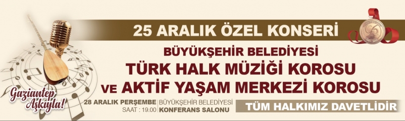 25 Aralık özel konseri