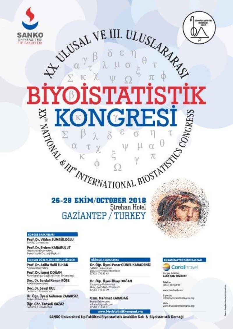 20. Ulusal ve 3. Uluslararası Biyoistatistik Kongresi