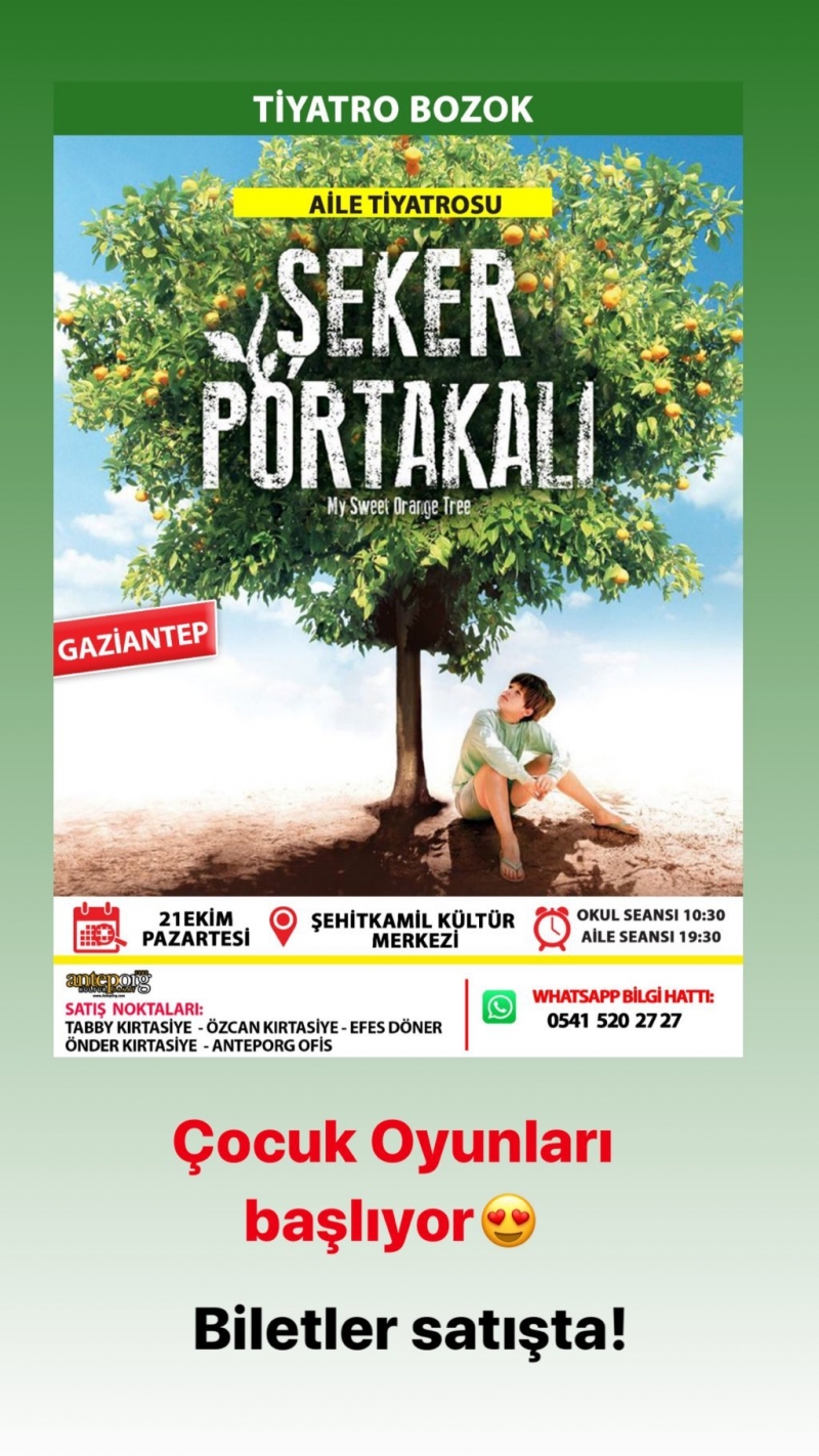 Aile Tiyatrosu "ŞEKER PORTAKALI"