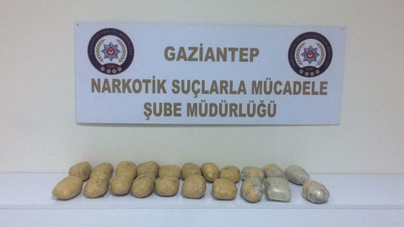 Gaziantep’te 10 kilo eroin ele geçirildi