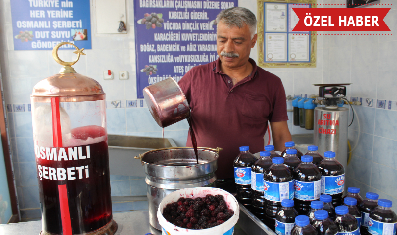 Sıcaktan bunalan vatandaşlar şerbet ile serinliyor