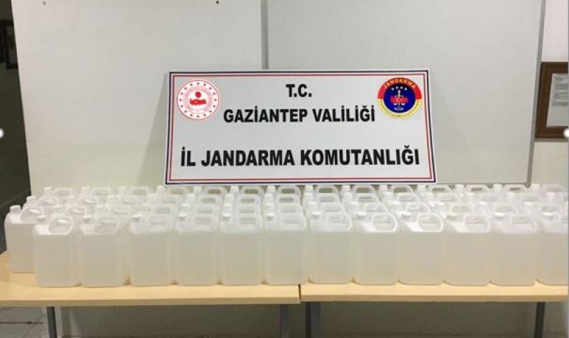 12 ton sahte dezenfektan ele geçirildi