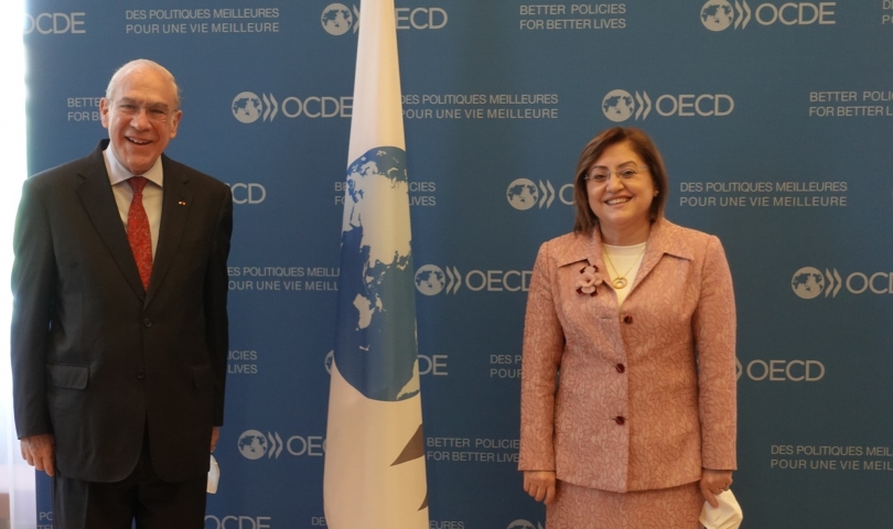 Başkan Şahin OECD Genel Sekreteri Angel Gurría ile görüştü