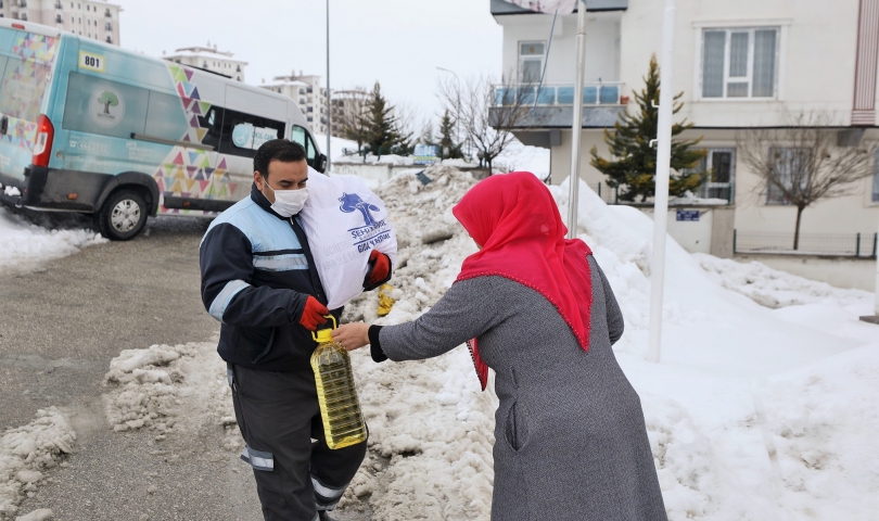 Şehitkamil’deki ihtiyaç sahibi aileler yine ihmal edilmedi