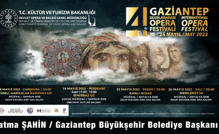 4. Uluslararası Gaziantep Opera ve Bale Festivali başlıyor