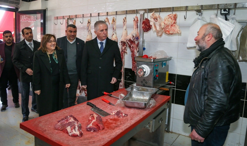 Başkan Şahin Gaziantep Et Borsası ve Et Hali’ne ziyarette bulundu