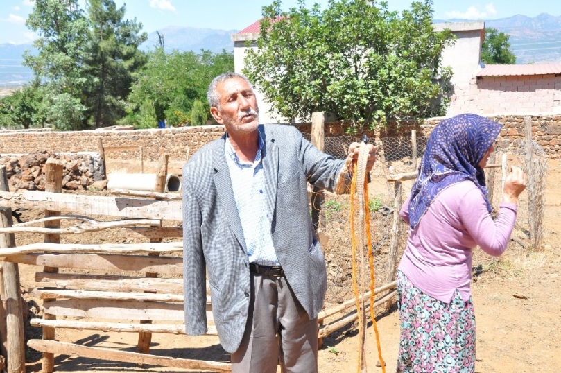 İnekleri çalınan çift yıkıldı