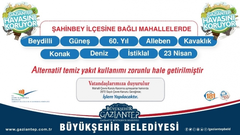 Gaziantep ’Temiz Yakıt’ kullanımında iddalı