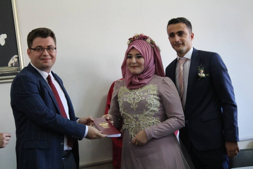 Kaymakamlıkta nikah merasimi