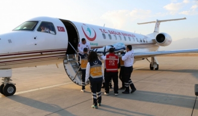 Ambulans uçaklarla 12 bine yakın hasta taşındı
