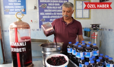 Sıcaktan bunalan vatandaşlar şerbet ile serinliyor