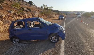 Yoldan çıkan otomobil takla attı: 1 yaralı