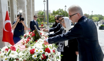 Eski başkan Esat Kaya Turgay için tören düzenlendi