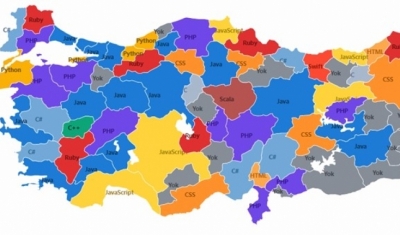 Türkiye'nin Hangi Şehrinde Hangi Yazılım Dili Kullanılıyor?