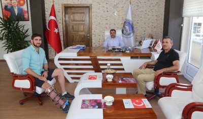 Güneydoğu gazisinden Başkan Cabbar’a ziyaret