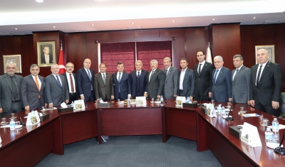 KMTSO Yönetim Kurulu Başkanı ve Yönetim Kurulu üyeleri GTO’yu ziyaret etti