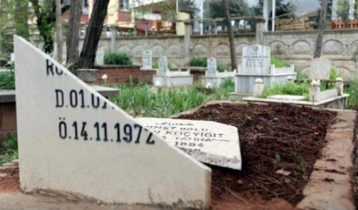 15 kabristanın mezar taşlarını kırdılar