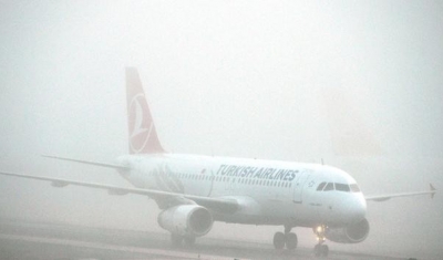 Gaziantep’te Uçuşlara sis engeli