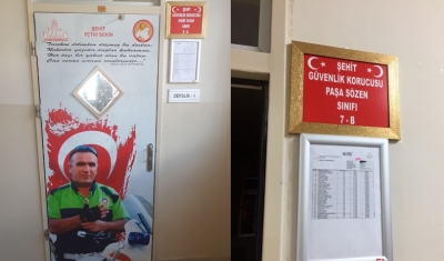 Ortaokul öğrencilerinden şehitlere vefa