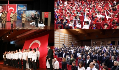 SANKO Okulları Öğrencileri Zaferi Coşkuyla Kutladı