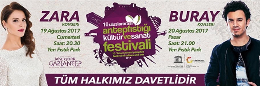 10.Uluslararası antepfıstığı kültür ve sanat festivali Buray konseri
