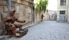 Atık demirlerden yapılan heykeller, Bey Mahallesi’ndeki Hayat Sokağı’na renk katıyor